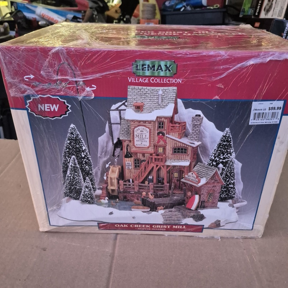 Lemax Village Collection Oak Creek Grist Mill 36321 Animated Christmas Village